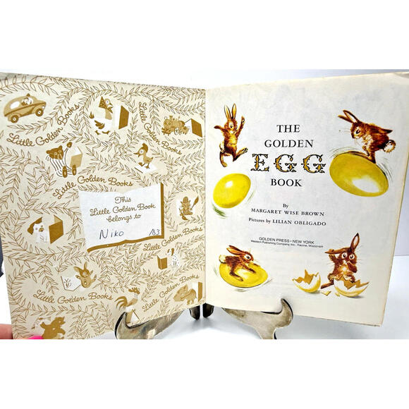 Vtg 1982 The Golden EGG Book Margaret Wise Brown. Little Golden Rabbit Duck - Picture 3 of 8